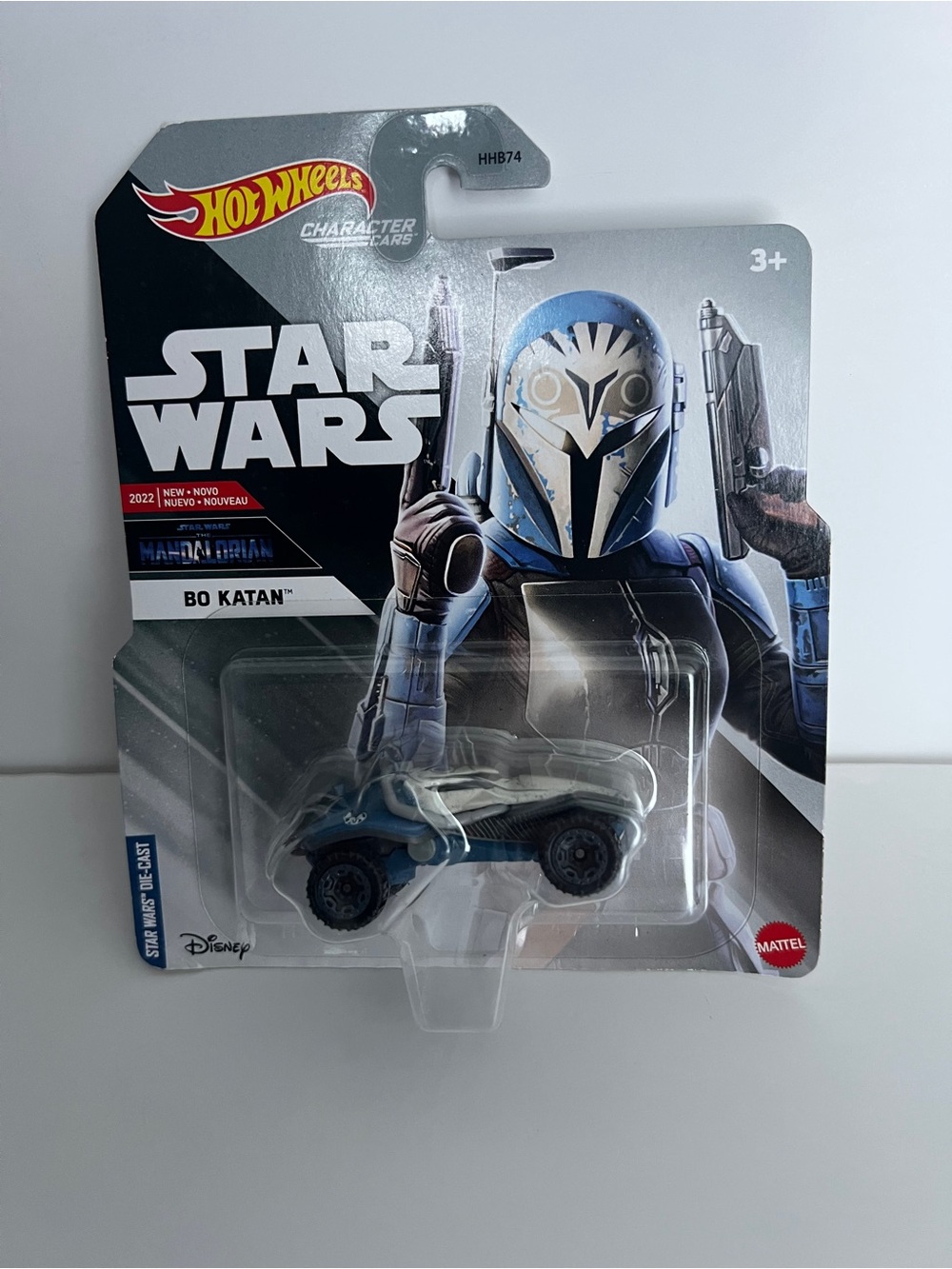 Star Wars Bo-Katan Blue & White Hot Wheels Character Car